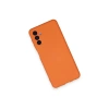 Samsung Galaxy A14 4g Kılıf Nano İçi Kadife Silikon - Turuncu