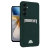 Samsung Galaxy A16 5g Kılıf Kelvin Kartvizitli Silikon - Koyu Yeşil