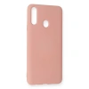 Samsung Galaxy A20s Kılıf Nano İçi Kadife Silikon - Pudra