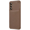 Samsung Galaxy A27 5g Auto Focus Karbon Kapak - Kahverengi