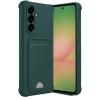 Samsung Galaxy A36 Kılıf Kelvin Kartvizitli Silikon - Koyu Yeşil