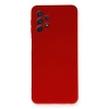 Samsung Galaxy A52 Kılıf Nano İçi Kadife Silikon - Kırmızı