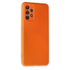 Samsung Galaxy A52 Kılıf Nano İçi Kadife Silikon - Turuncu