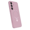 Samsung Galaxy A55 5g Regal Magsafe Standlı Kapak - Açık Pembe