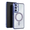Samsung Galaxy A56 Joke Simli Magneticsafe Kılıf - Mavi