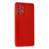 Samsung Galaxy A72 Kılıf Nano İçi Kadife Silikon - Kırmızı