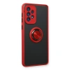 Samsung Galaxy A73 5g Kılıf Montreal Yüzüklü Silikon Kapak - Kırmızı