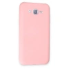 Samsung Galaxy J7 Kılıf Nano İçi Kadife Silikon - Pudra