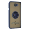 Samsung Galaxy J7 Prime Kılıf Montreal Yüzüklü Silikon Kapak - Lacivert
