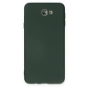 Samsung Galaxy J7 Prime Kılıf Nano İçi Kadife Silikon - Koyu Yeşil