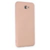 Samsung Galaxy J7 Prime Kılıf Nano İçi Kadife Silikon - Pudra