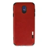 Samsung Galaxy J7 Pro / J730 Kılıf Loop Deri Silikon - Kırmızı