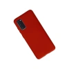 Samsung Galaxy S20 Kılıf Nano İçi Kadife Silikon - Kırmızı