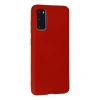 Samsung Galaxy S20 Kılıf Nano İçi Kadife Silikon - Kırmızı