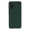 Samsung Galaxy S20 Kılıf Nano İçi Kadife Silikon - Koyu Yeşil