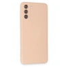 Samsung Galaxy S21 Kılıf Nano İçi Kadife Silikon - Pudra