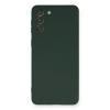 Samsung Galaxy S21 Plus Kılıf Nano İçi Kadife Silikon - Koyu Yeşil