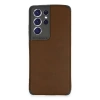 Samsung Galaxy S21 Ultra Kılıf Loop Deri Silikon - Kahverengi