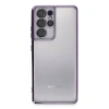 Samsung Galaxy S21 Ultra Kılıf Razer Lensli Silikon - Mor