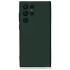 Samsung Galaxy S23 Ultra Kılıf Nano İçi Kadife Silikon - Koyu Yeşil