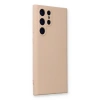 Samsung Galaxy S23 Ultra Kılıf Nano İçi Kadife Silikon - Pudra