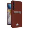 Samsung Galaxy S24 Fe Kılıf Kelvin Kartvizitli Silikon - Bordo