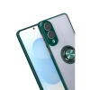 Samsung Galaxy S25 Edge Kılıf Montreal Yüzüklü Silikon Kapak - Yeşil