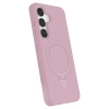 Samsung Galaxy S25 Regal Magsafe Standlı Kapak - Açık Pembe