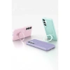 Samsung Galaxy S25 Regal Magsafe Standlı Kapak - Derin Mor