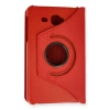 Samsung Galaxy T280 Tab A 7 Kılıf 360 Tablet Deri Kılıf - Kırmızı