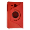Samsung Galaxy T280 Tab A 7 Kılıf 360 Tablet Deri Kılıf - Kırmızı