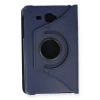 Samsung Galaxy T280 Tab A 7 Kılıf 360 Tablet Deri Kılıf - Lacivert