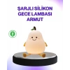 Şarjlı Armut Masa Lambası Renk Değiştiren Led Gece Işığı
