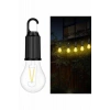 Şarjlı Dekoratif Kamp Lambası Askılı Ampul Led Işık Type-c Girişli