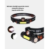Şarjlı Led Kafa Feneri – Çift Fonksiyonlu, 200lm Işık Gücü, Ip44 Suya Dayanıklı