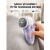 Şarjlı Tiftik Temizleyici – Çıkarılabilir Hazneli, Anti-statik Fırçalı, Usb Şarjlı