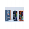 Şeffaf Mecha Müzik Tws Stereo Rgb İşıklı Hoparlör Kablosuz Bluetooth 5.0 Taşınabilir Hoparlör V9