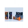 Şeffaf Mecha Müzik Tws Stereo Rgb İşıklı Hoparlör Kablosuz Bluetooth 5.0 Taşınabilir Hoparlör V9