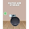 Sehpa Ve Ekipmanlar İçin Kilitsiz 4 Cm Ayak 4’lü