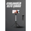 Selfie Çubuğu Tripod Bluetooth Kumandalı Selfie Çubuğu Telefon Tutucu