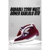 Seramik Tabanlı Kırmızı 2200 Watt Şok Buharlı Ütü