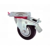 Servis Tekeri - Tablalı Frenli Siyah Döner - Çap 100 Mm