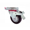 Servis Tekeri - Tablalı Frenli Siyah Döner - Çap 100 Mm