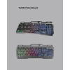 Set Işıklı Klavye Mouse + Bluetooth 5.2 Kulaklık  Paketi