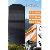 Sh-03 30w Hızlı Şarj Taşınabilir Güneş Enerji Paneli Şarj İstasyonu - Siyah
