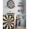 Şık Tasarımlı 15 İnç Dart Tahtası Metal Uçlu 4 Ok Seti