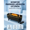 Siyah Aroma Difüzörü Jöle Damla Efektli Hava Nemlendirici Uzaktan Kumandalı Led Işıklı