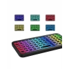 Siyah Kablosuz Mini Rgb Işıklı Klavye Bluetooth 5.2 İnce Tasarım