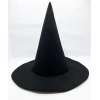 Siyah Renk Keçe Cadı Şapkası 35x38 Cm