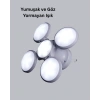 Solar Güneş Enerjili Ve Usb Şarjlı 5 Kanatlı Led Kamp Lambası